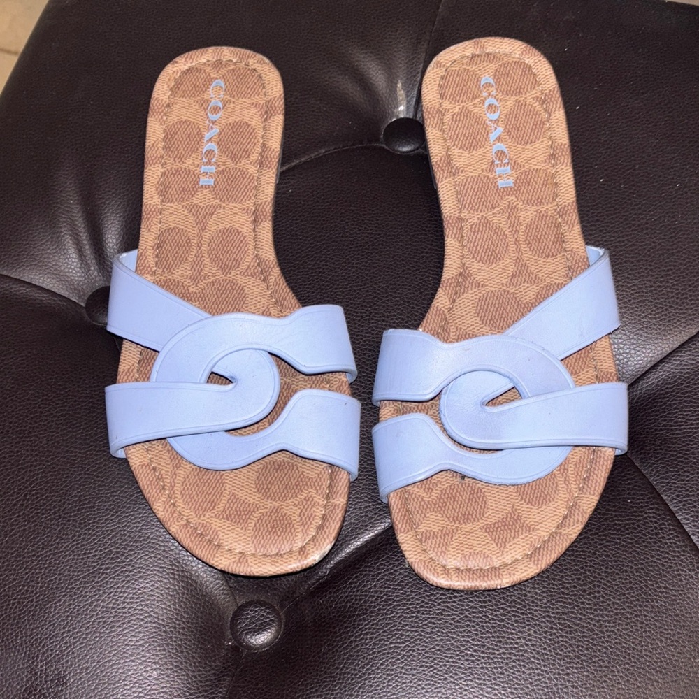 Coach Women's Blue Knot Sandals